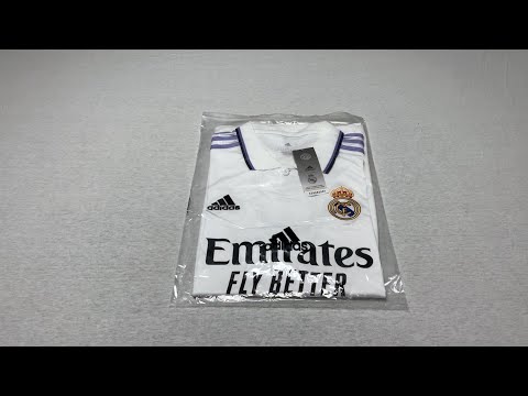 jersey 2022/23 real madrid local manga corta versión fan