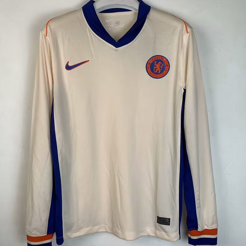Jersey 2024/25 Chelsea Visitante Manga larga Versión Fan