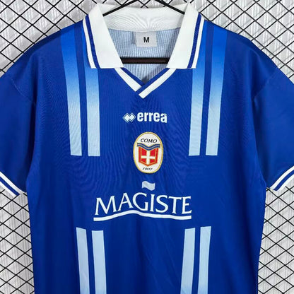 Jersey 2001/2002 Como Local Manga corta Versión Fan Retro