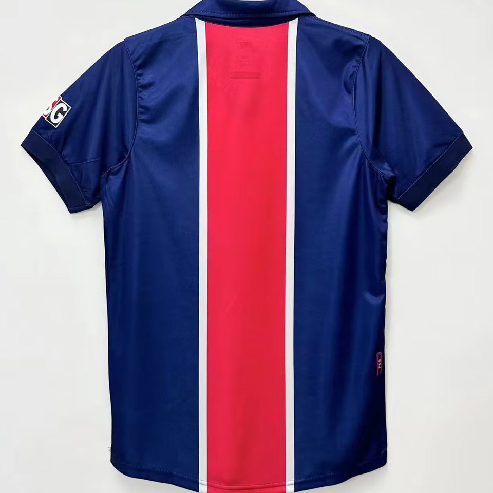 jersey 1998/1999 psg local manga corta versión fan retro