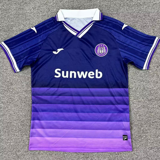 Jersey 2025/26 RSC Anderlecht Local Manga corta Versión Fan