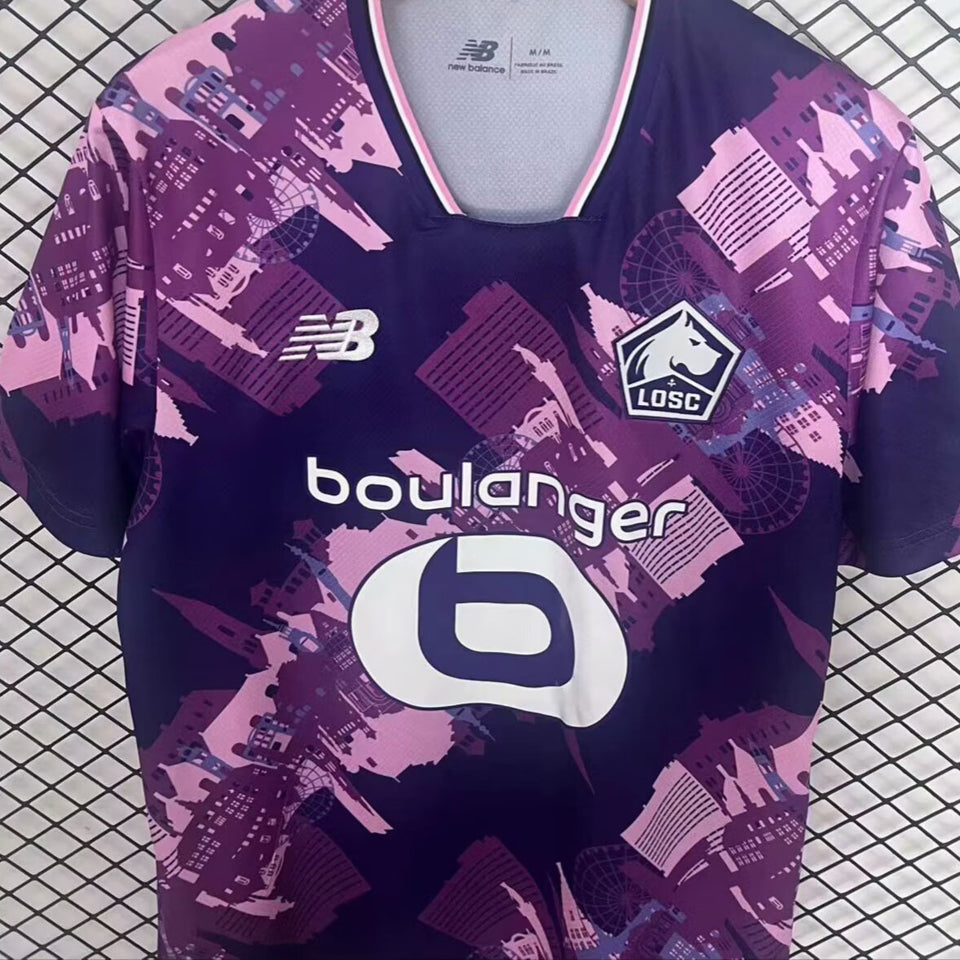 Jersey 2025/26 Lille Visitante Manga corta Versión Fan