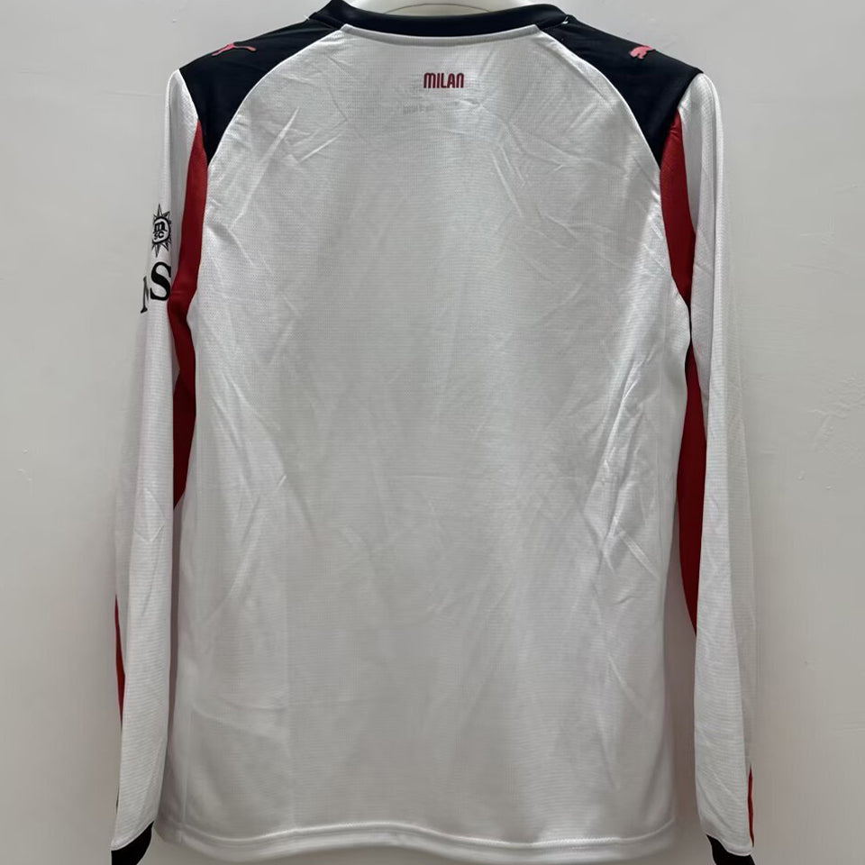 Jersey 2025/26 AC Milan Visitante Manga larga Versión Fan