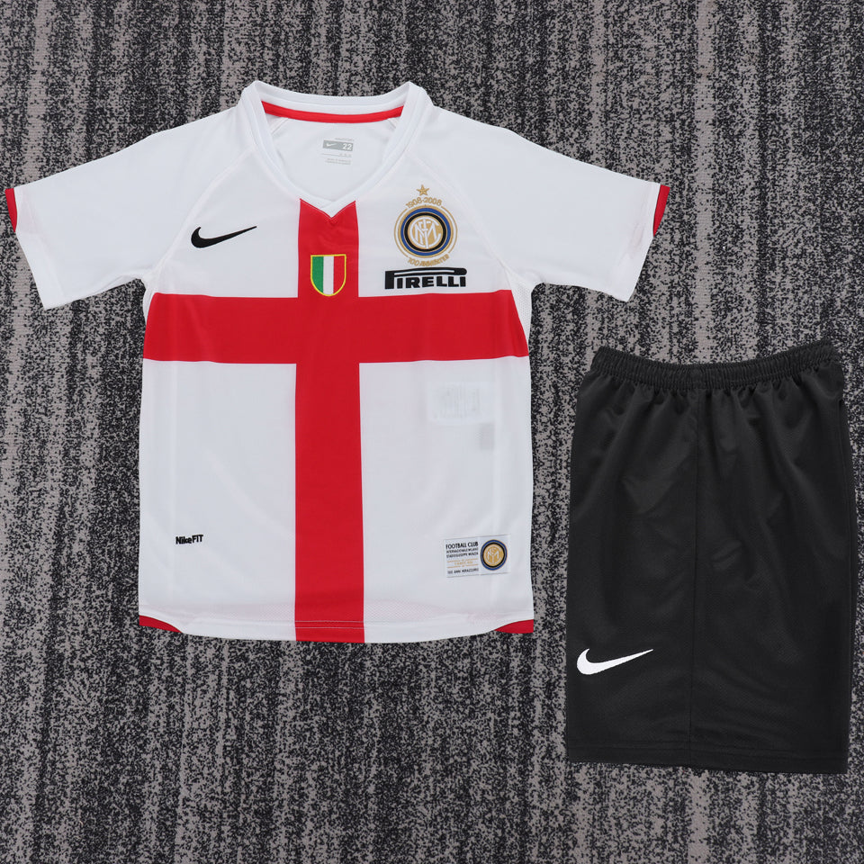 jersey 2007/2008 inter milan visitante manga corta niño retro