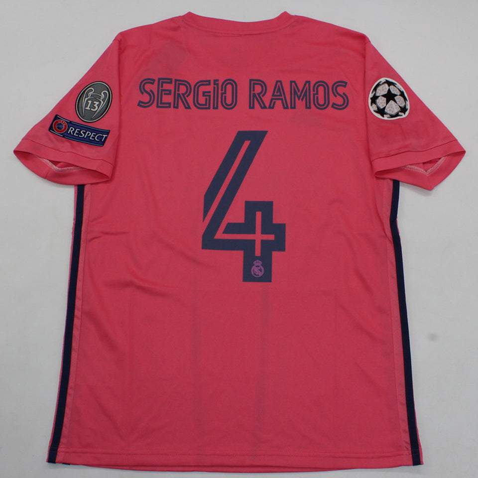 jersey 2020/21 real madrid visitante manga corta versión jugador retro