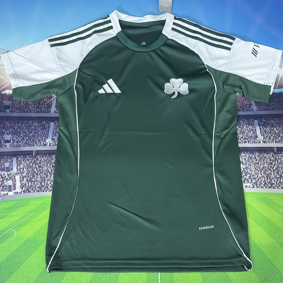 jersey 2025/26 panathinaikos local manga corta versión fan