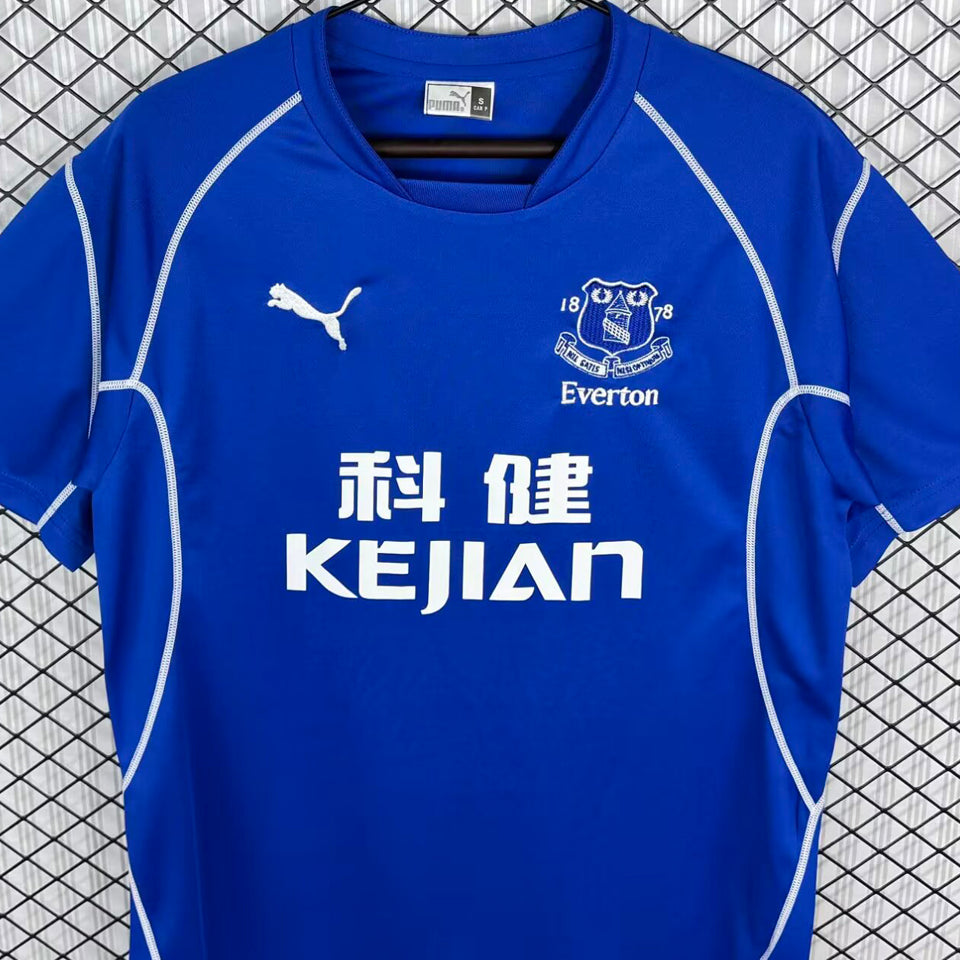 jersey 2002/2003 everton local manga corta versión fan retro