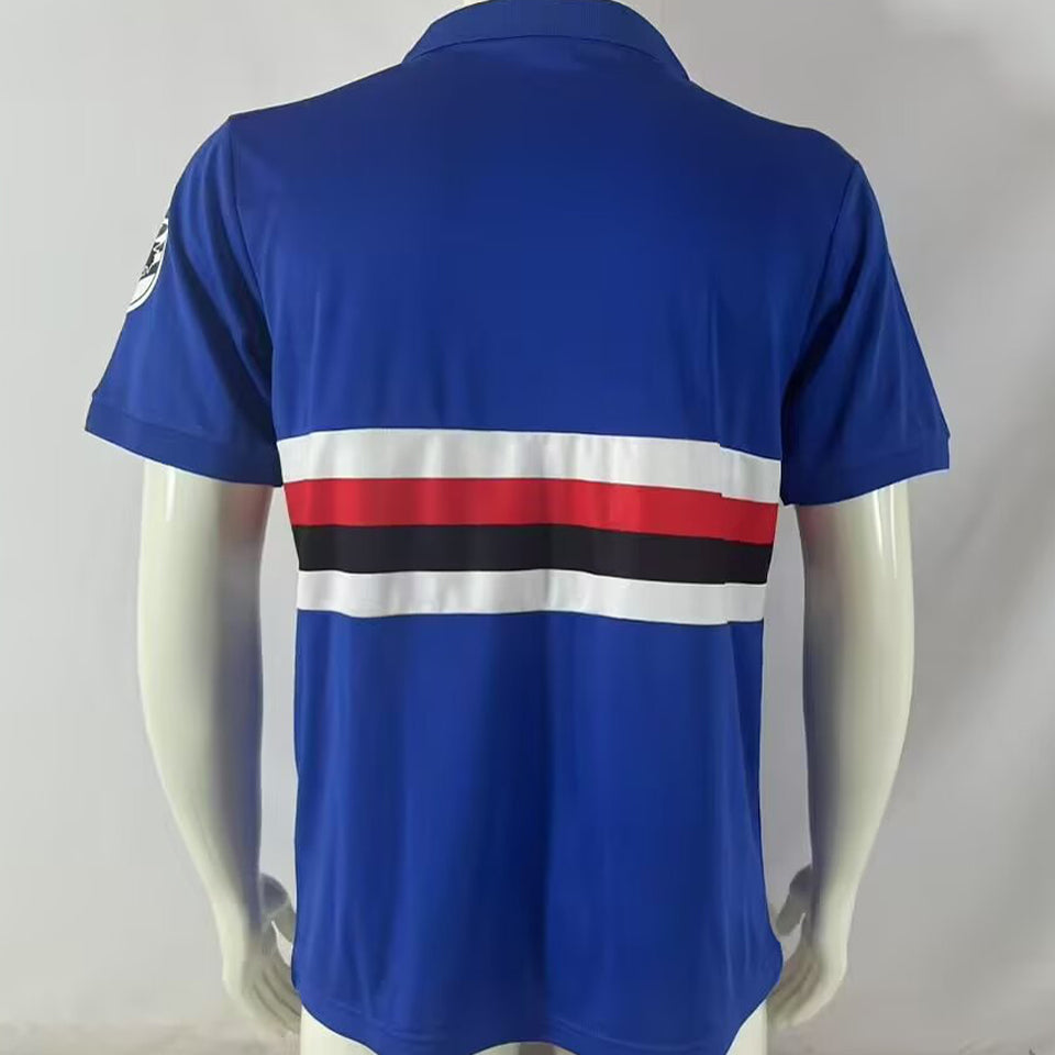 jersey 1984/1988 sampdoria local manga corta versión fan retro