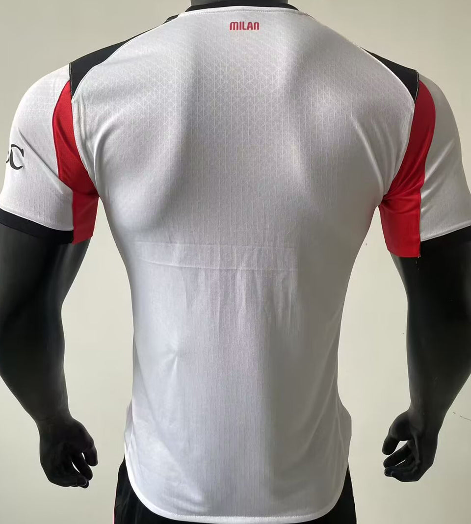 jersey 2025/26 ac milan visitante manga corta versión jugador