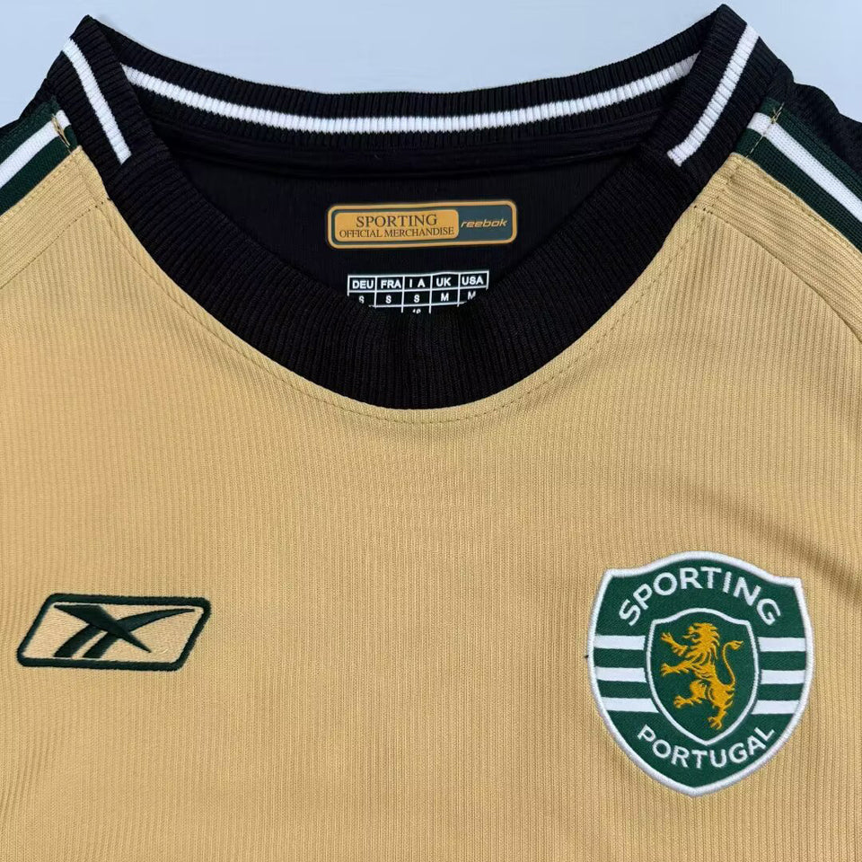jersey 2003/2004 lisbon visitante manga corta versión fan retro
