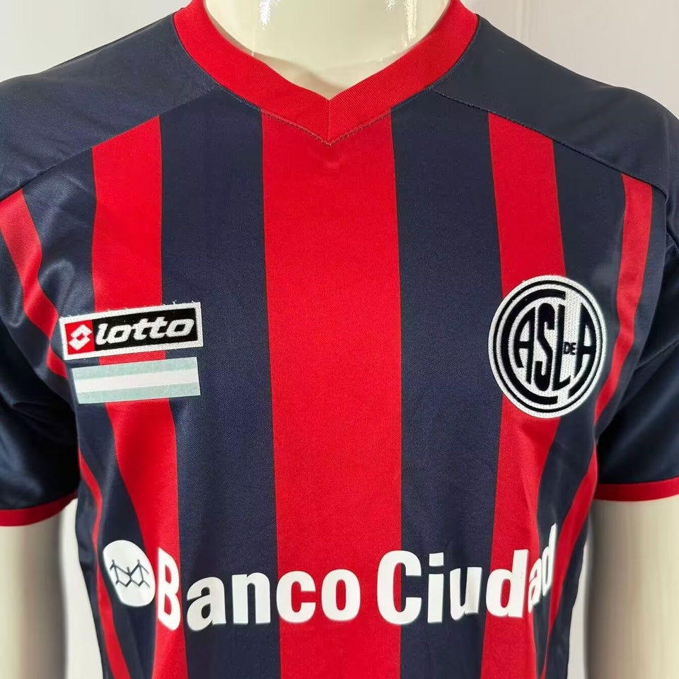 jersey 2013/14 san lorenzo local manga corta versión fan retro