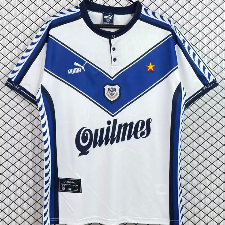 jersey 1997/1998 vélez sarsfield local manga corta versión fan retro