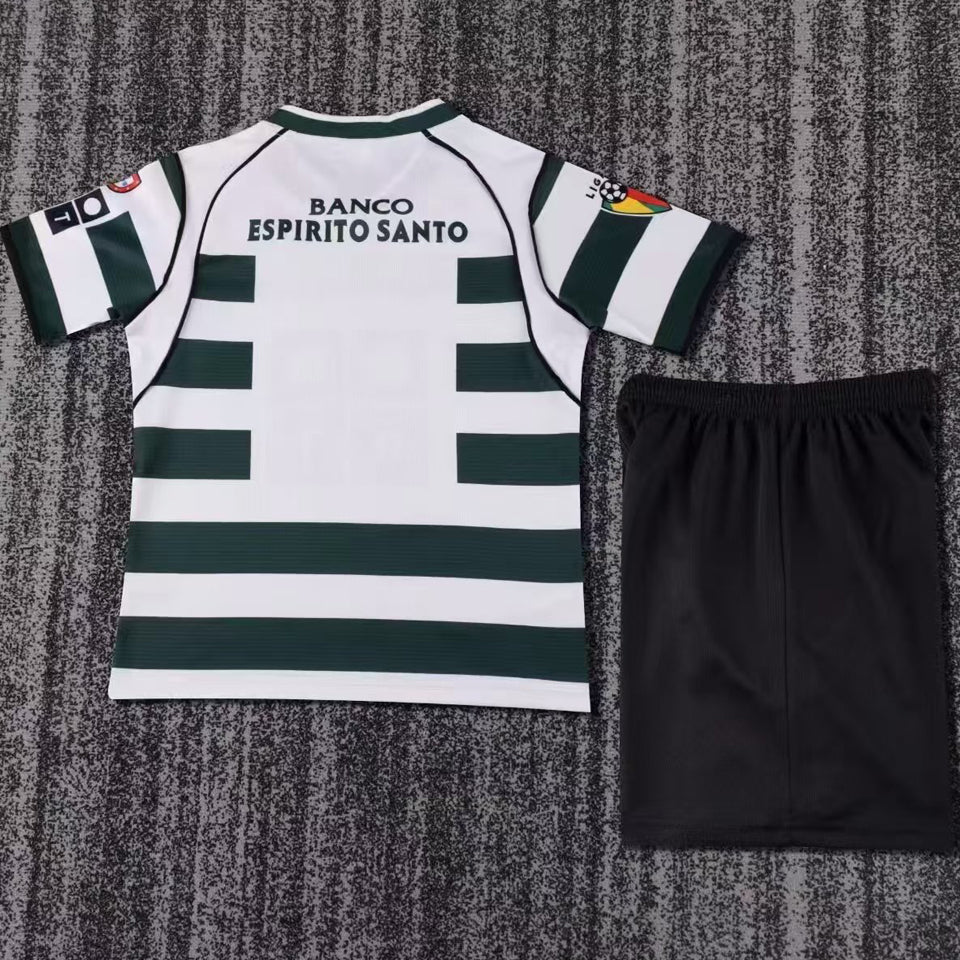 Jersey 2001/03 Lisbon Local Manga corta Niño Retro