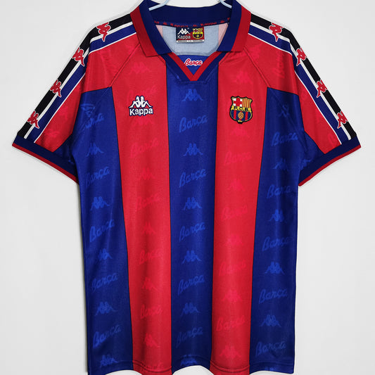 Jersey 1996/97 Barcelona Local Manga corta Versión Fan Retro