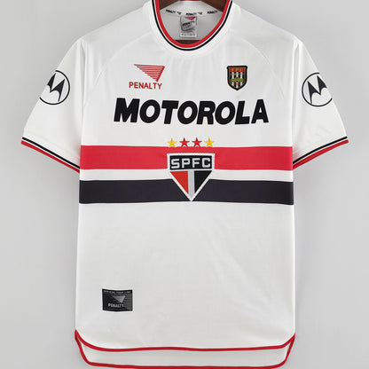 Jersey 2000 Sao Paulo Local Manga corta Versión Fan Retro