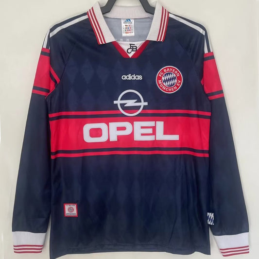 Jersey 1997/1999 Bayern Munich Local Manga larga Versión Fan Retro