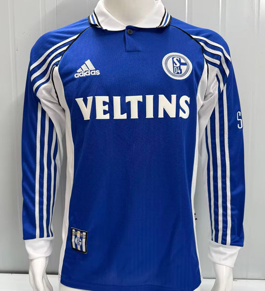 Jersey 1998/2000 Schalke 04 Especial Manga larga Versión Fan Retro