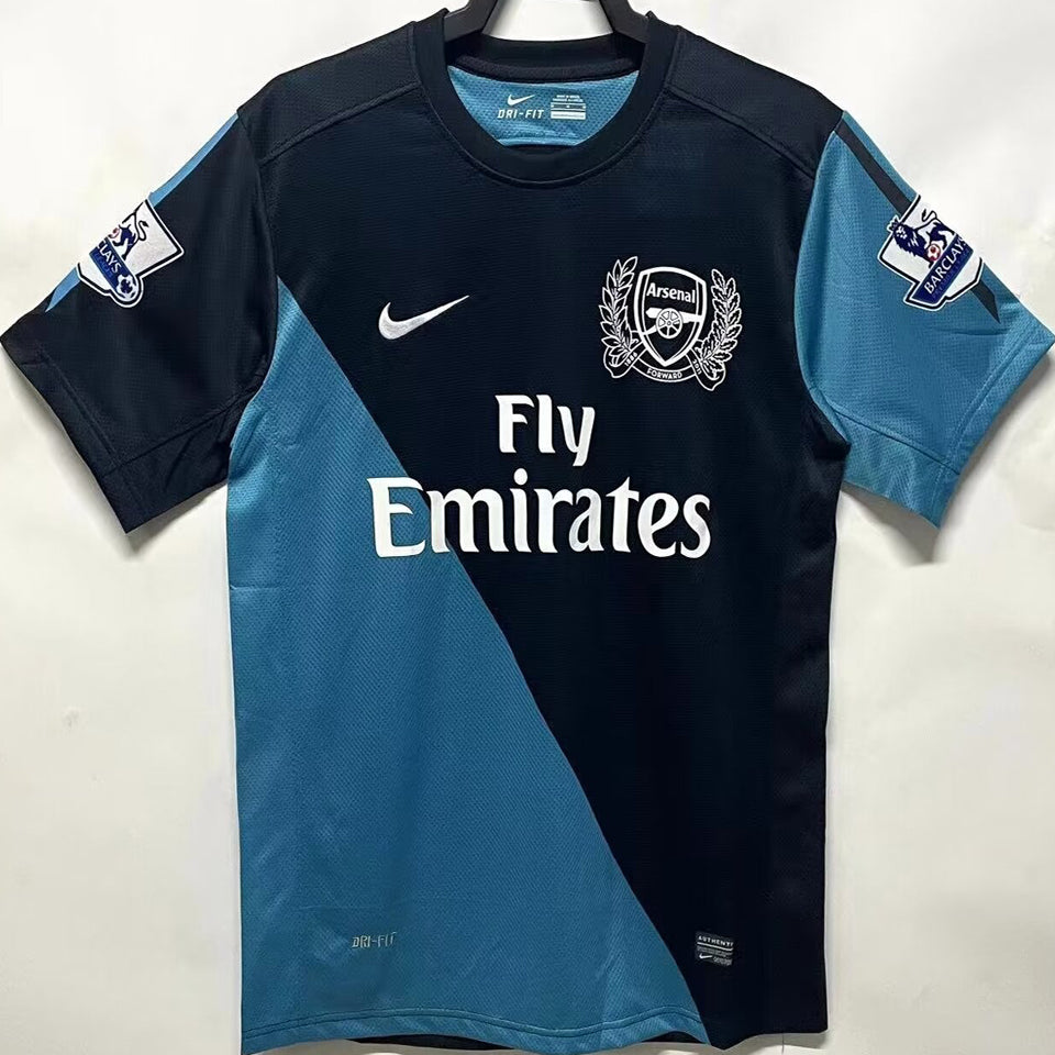 jersey 2011/12 arsenal visitante manga corta versión fan retro