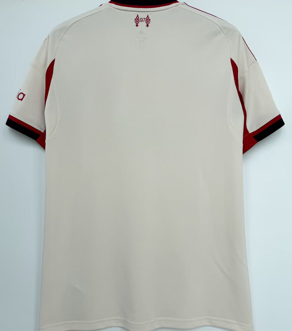 jersey 2025/26 liverpool visitante manga corta versión fan