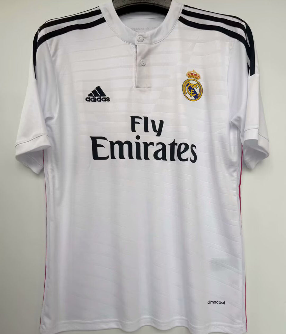 jersey 2014/15 real madrid local manga corta versión fan retro