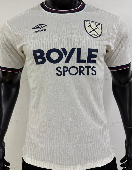 Jersey 2025/26 West Ham Visitante Manga corta Versión Jugador