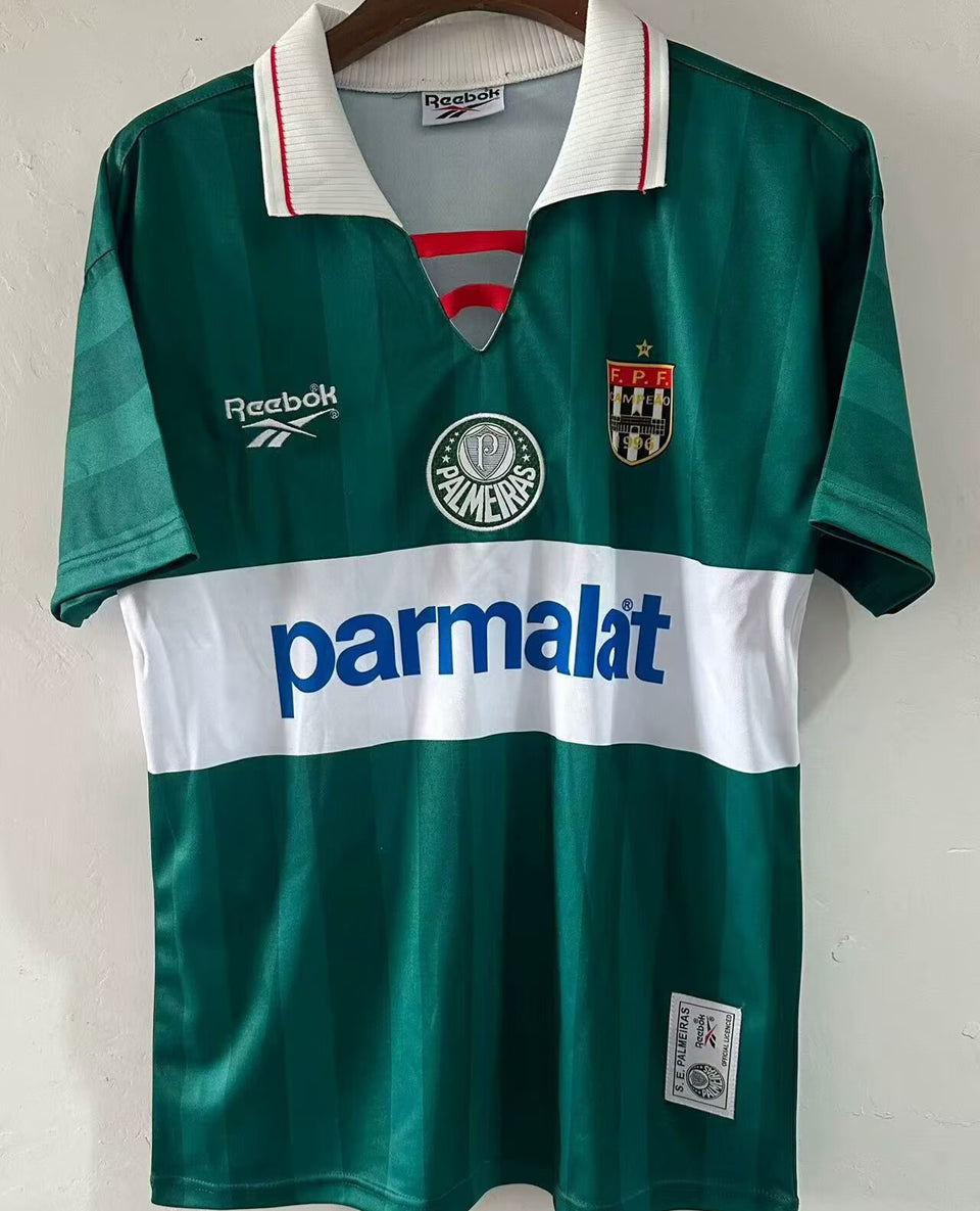 jersey 1996 palmeiras tercero manga corta versión fan retro