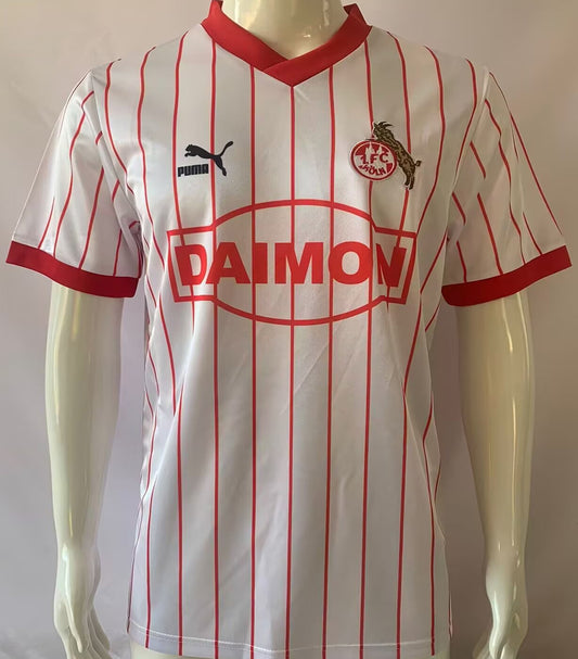 Jersey 1985/86 1. FC Koln Local Manga corta Versión Fan Retro