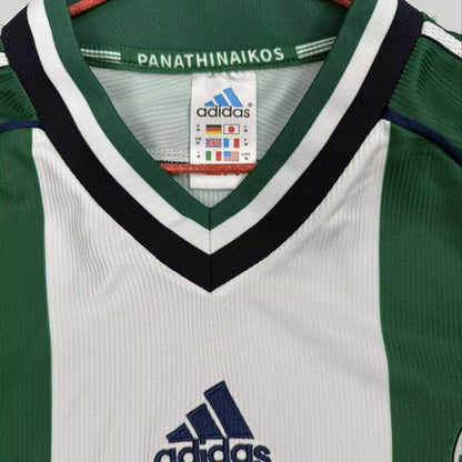 Jersey 1998/1999 Panathinaikos Local Manga corta Versión Fan Retro