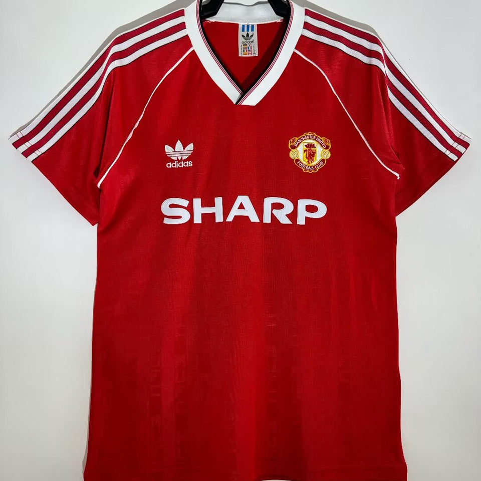 Jersey 1988/90 Manchester United Local Manga corta Versión Fan Retro