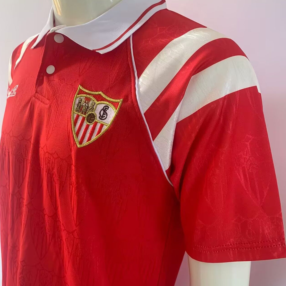 jersey 1992/93 sevilla fc visitante manga corta versión fan retro