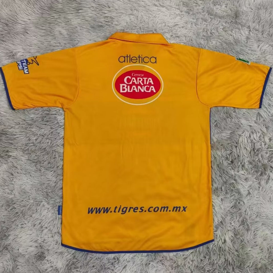 jersey 2003/04 tigres local manga corta versión fan retro