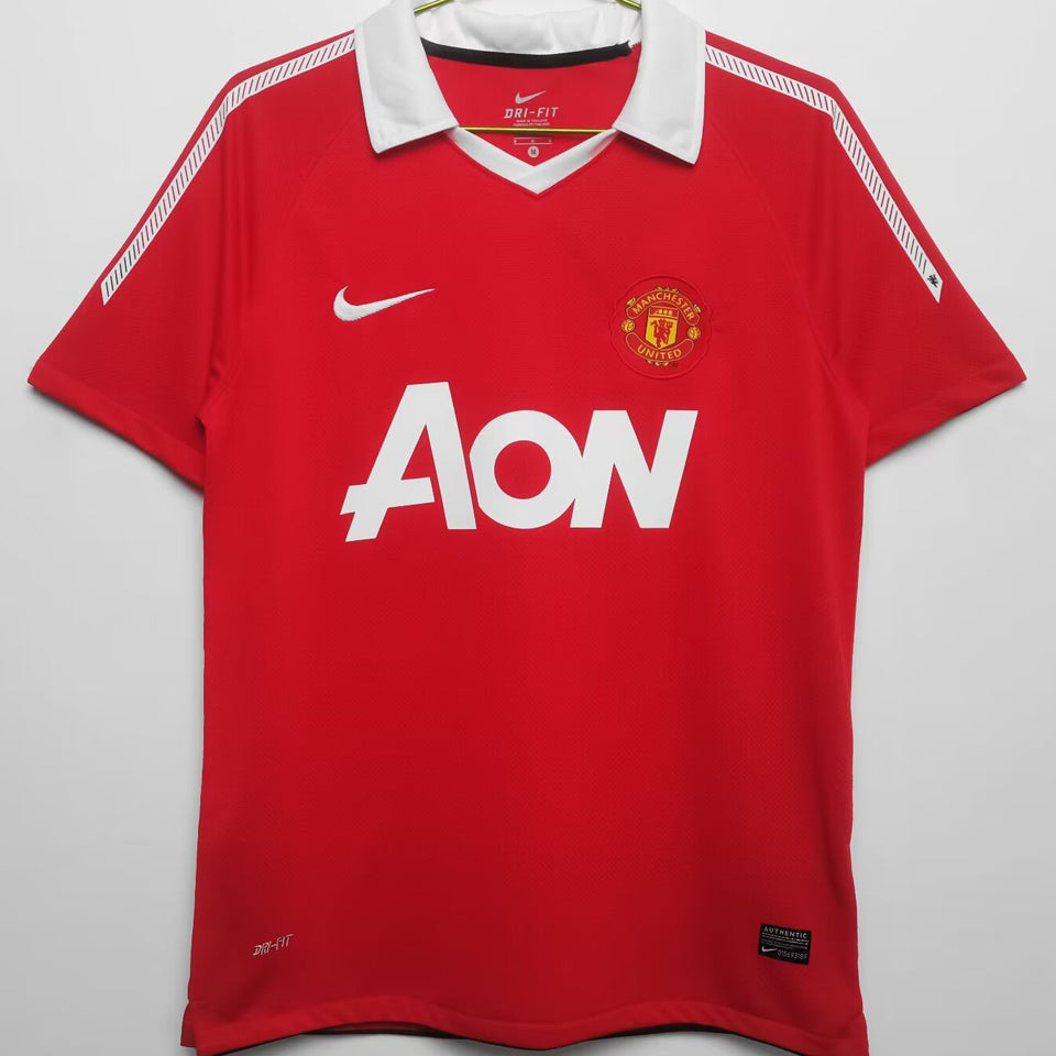 jersey 2010/11 manchester united local manga corta versión fan retro