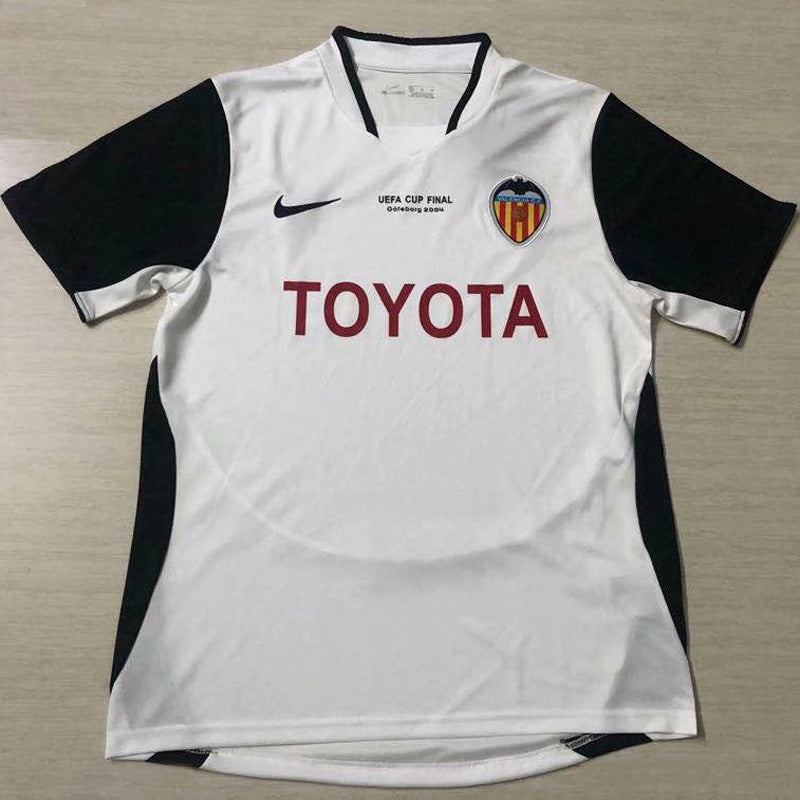 jersey 2003/04 valencia local manga corta versión fan retro