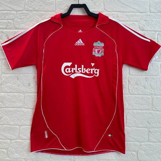 Jersey 2006/08 Liverpool Local Manga corta Versión Fan Retro