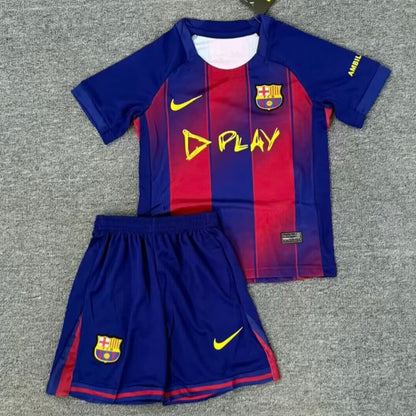 Jersey 2025/26 Barcelona Local Manga corta Niño