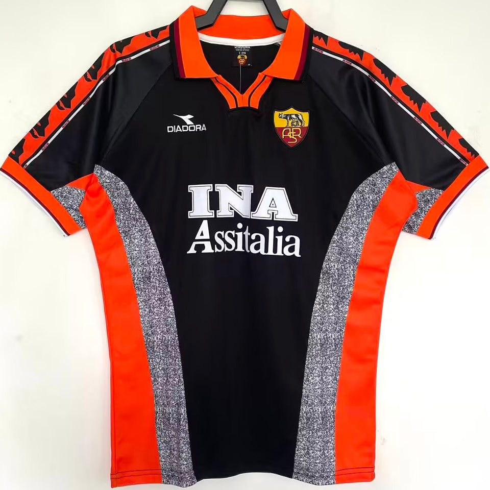 jersey 1998/1999 roma tercero manga corta versión fan retro