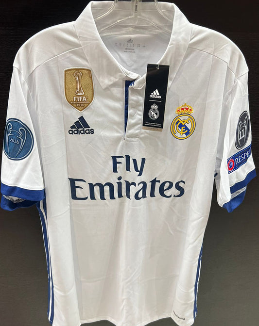Jersey 2016/17 Real Madrid Local Manga corta Versión Fan Retro