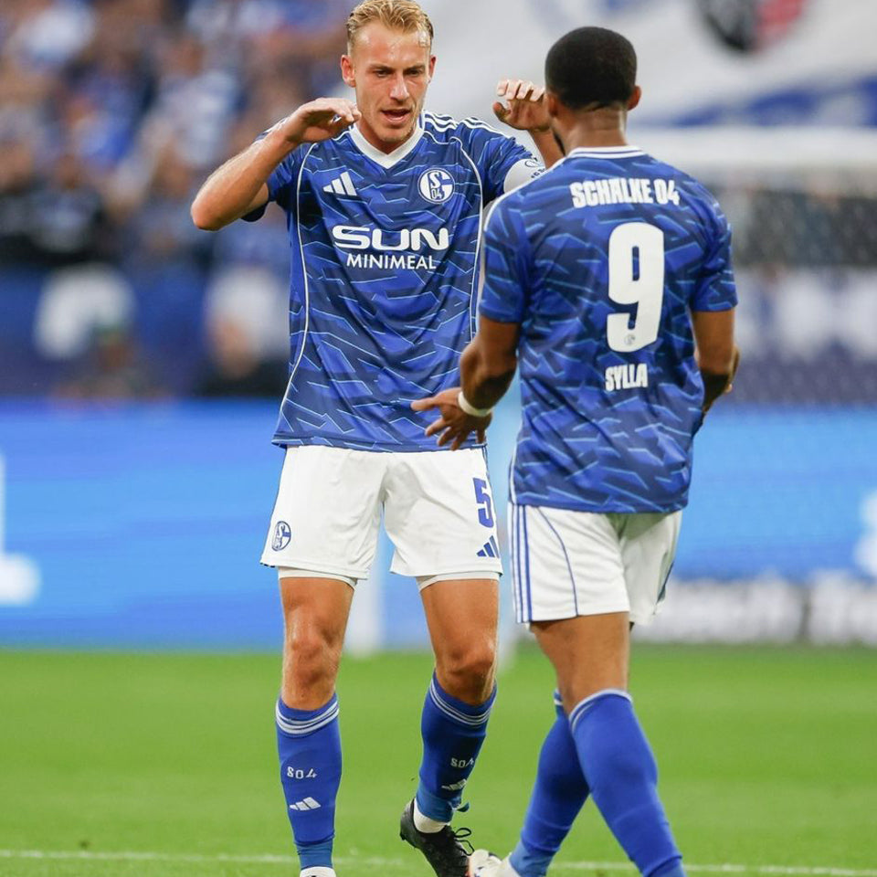 jersey 2025/26 schalke 04 local manga corta niño