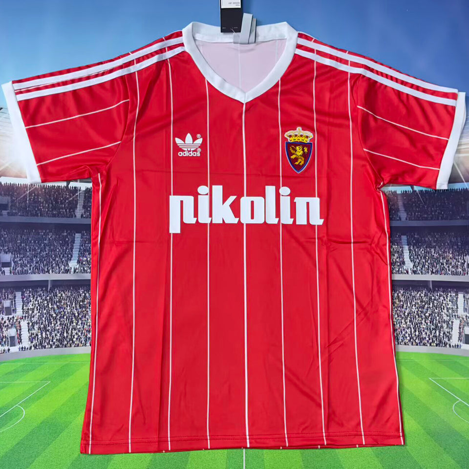 jersey 1983/1984 zaragoza visitante manga corta versión fan retro