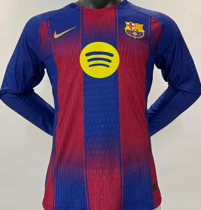 Jersey 2025/26 Barcelona Local Manga larga Versión Jugador