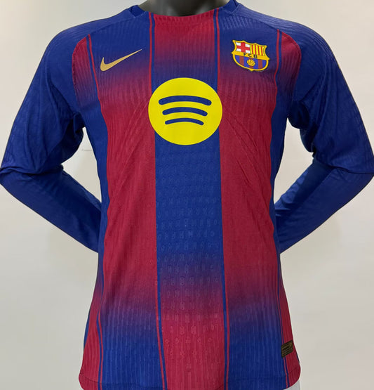 Jersey 2025/26 Barcelona Local Manga larga Versión Jugador