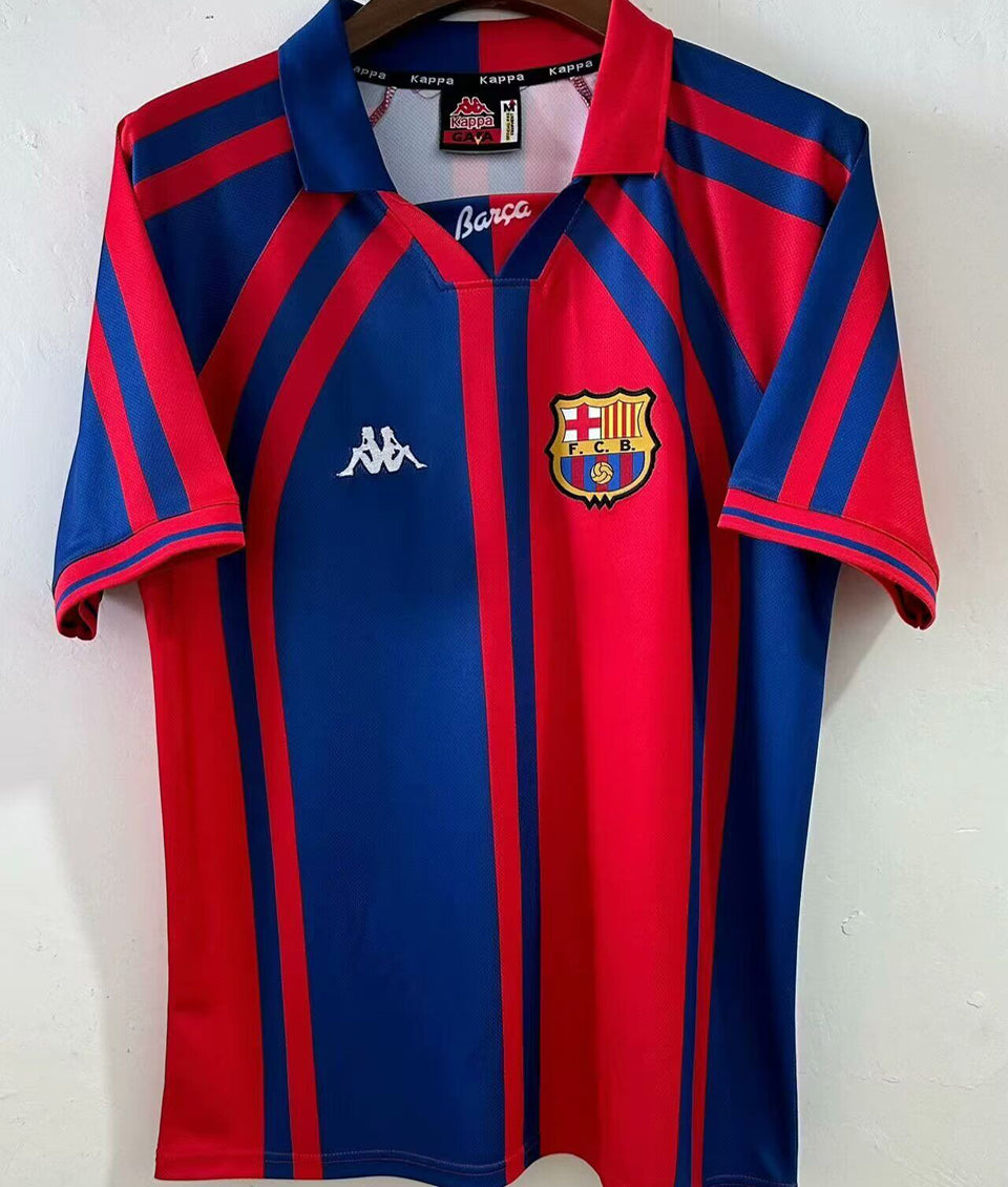 jersey 1998 barcelona local manga corta versión fan retro
