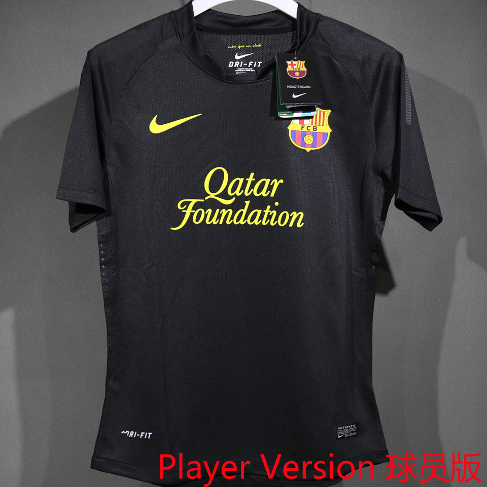 jersey 2011/12 barcelona visitante manga corta versión jugador retro