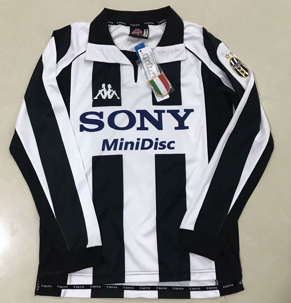 jersey 1997/98 juventus local manga larga versión fan retro