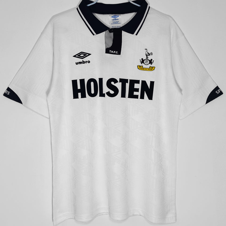jersey 1991/93 tottenham local manga corta versión fan retro