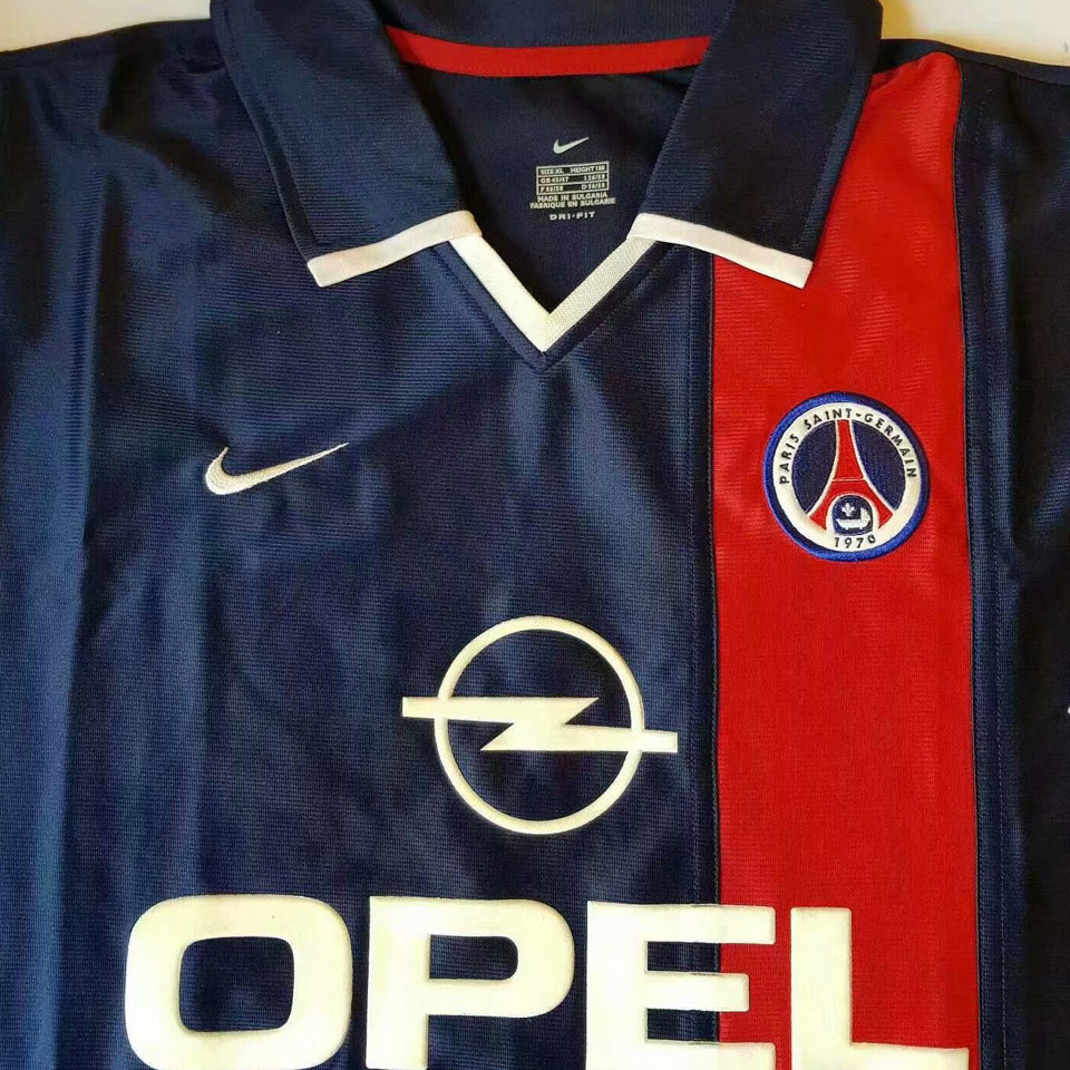 jersey 2001/2002 psg local manga corta versión fan retro