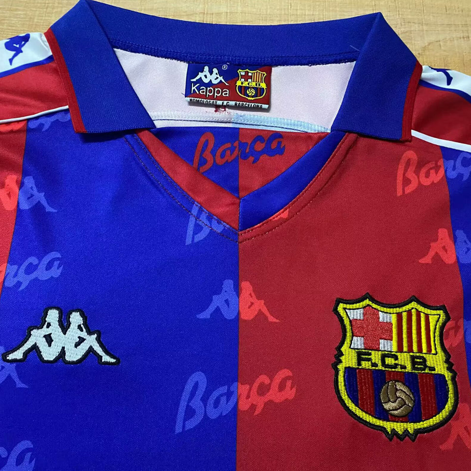 Jersey 1992/95 Barcelona Local Manga larga Versión Fan Retro