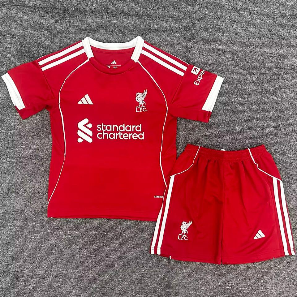 jersey 2025/26 liverpool local manga corta niño