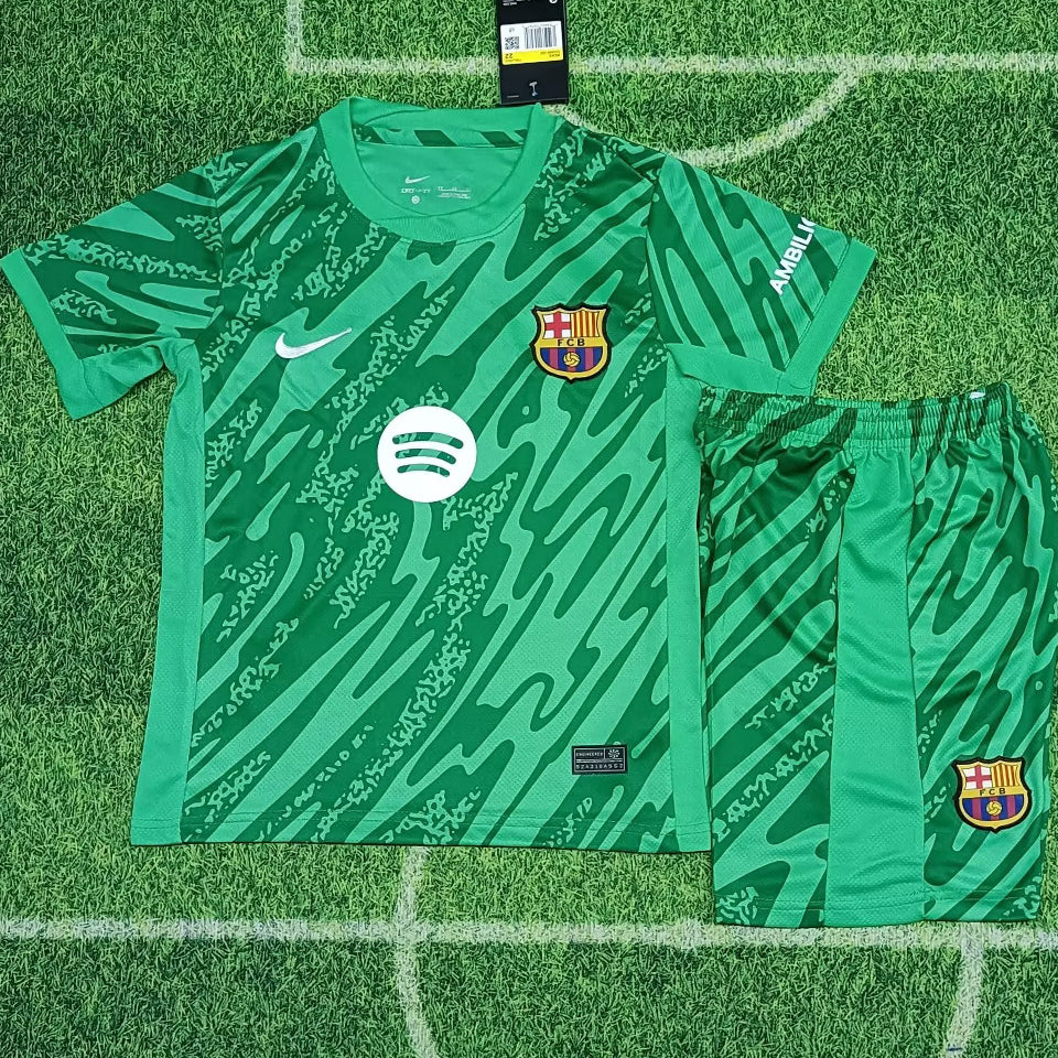 Jersey 2024/25 Barcelona Portero Manga corta Niño