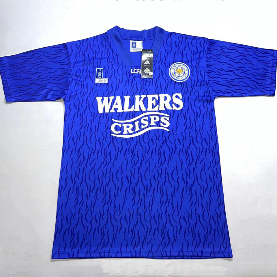 jersey 1992/94 leicester city local manga corta versión fan retro